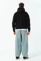 Men's Oversized Hoodie In Black - Urban Londonn Ltd