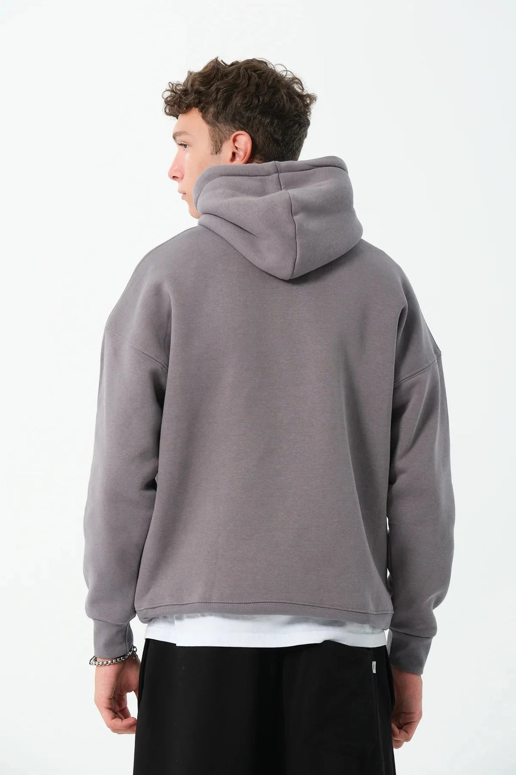 Men's Oversized Hoodie In Grey - Urban Londonn Ltd