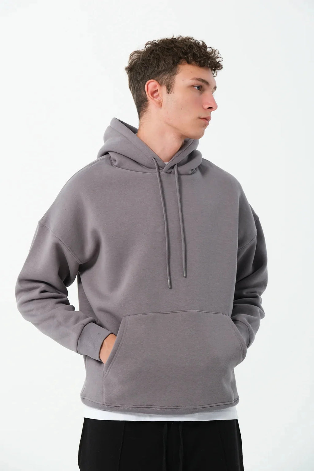 Men's Oversized Hoodie In Grey - Urban Londonn Ltd