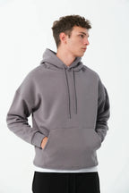 Men's Oversized Hoodie In Grey - Urban Londonn Ltd