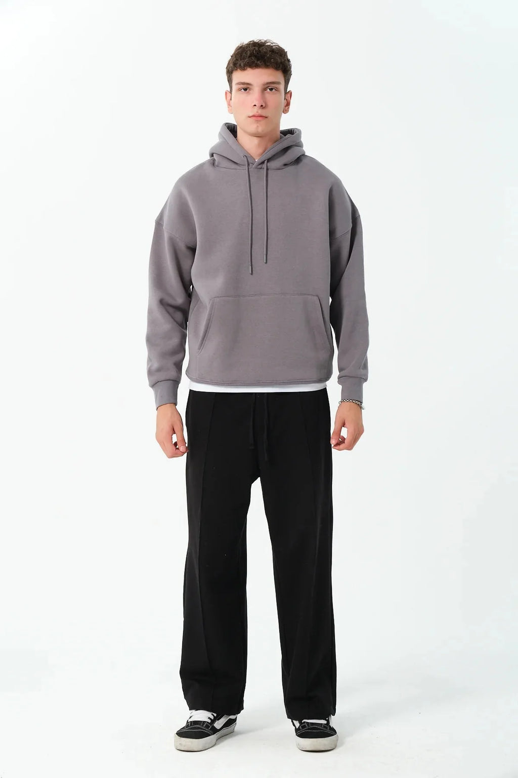 Men's Oversized Hoodie In Grey - Urban Londonn Ltd