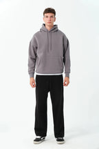 Men's Oversized Hoodie In Grey - Urban Londonn Ltd